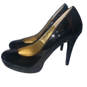 Colin Stuart black patent‎ leather platform stilettos  8.5